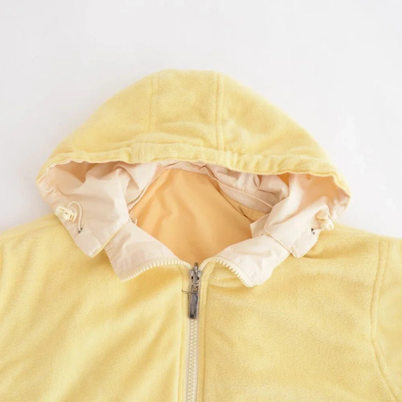 Vintage Cheneral Yellow Reversible Embroidered San Francisco Hooded Coat S - Picture 9 of 14